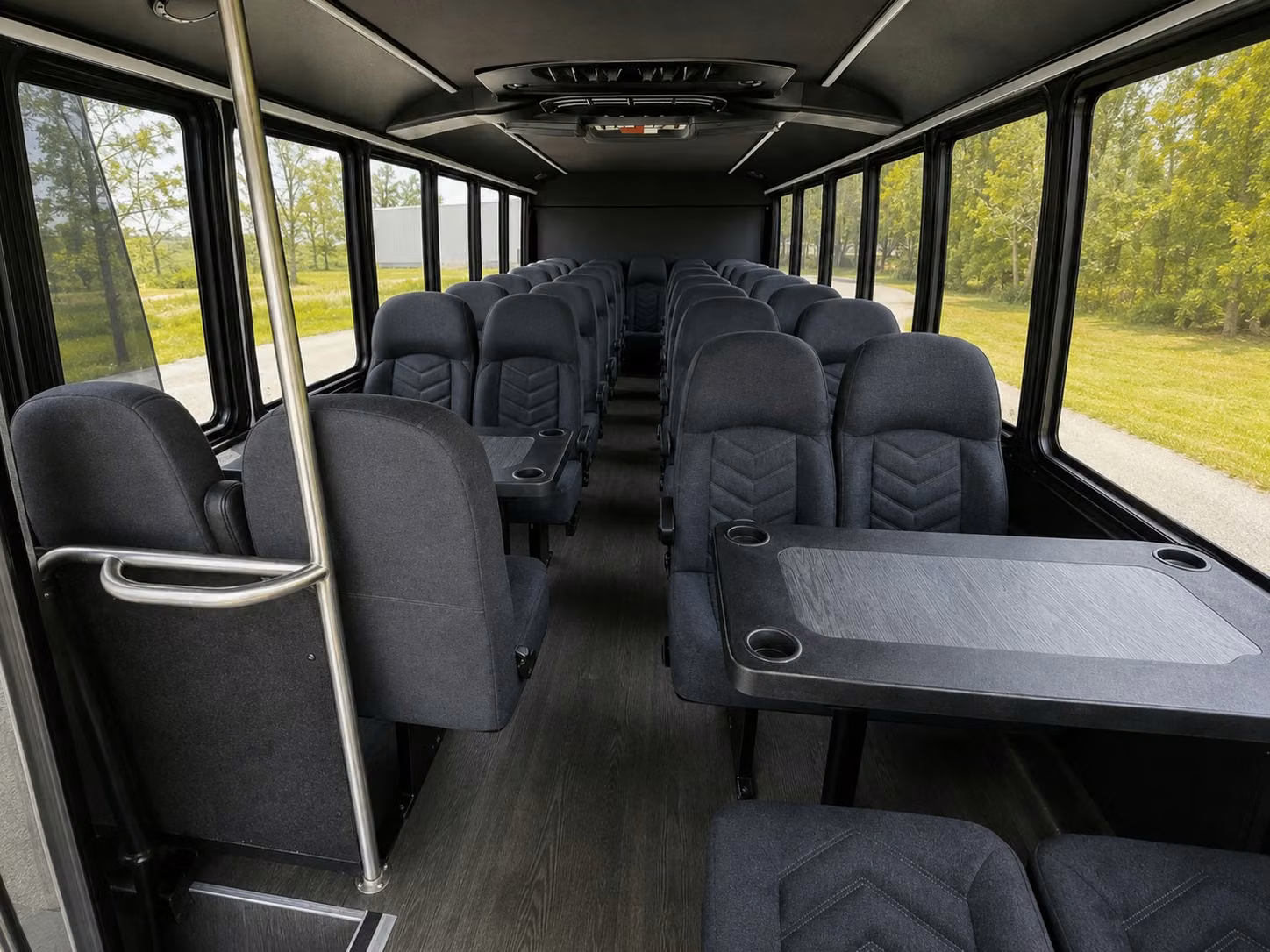 15 passenger minibus interior