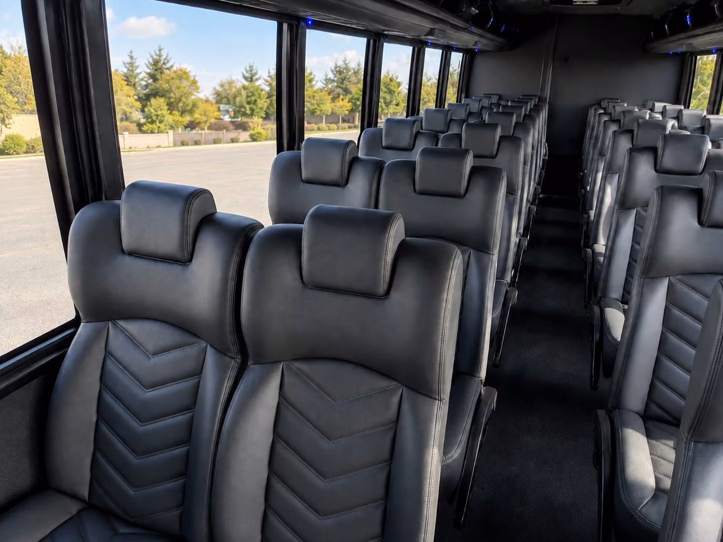 18 passenger minibus interior