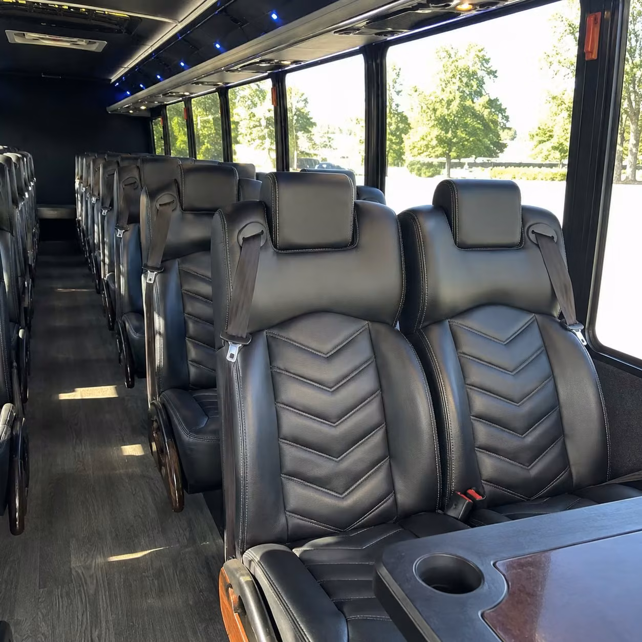 25 passenger minibus interior