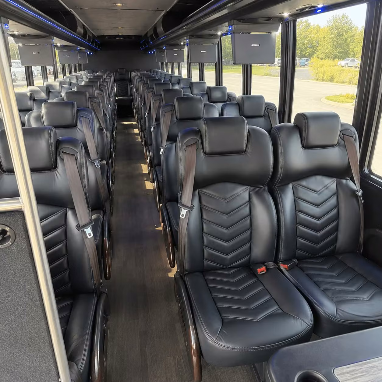 28 passenger minibus interior