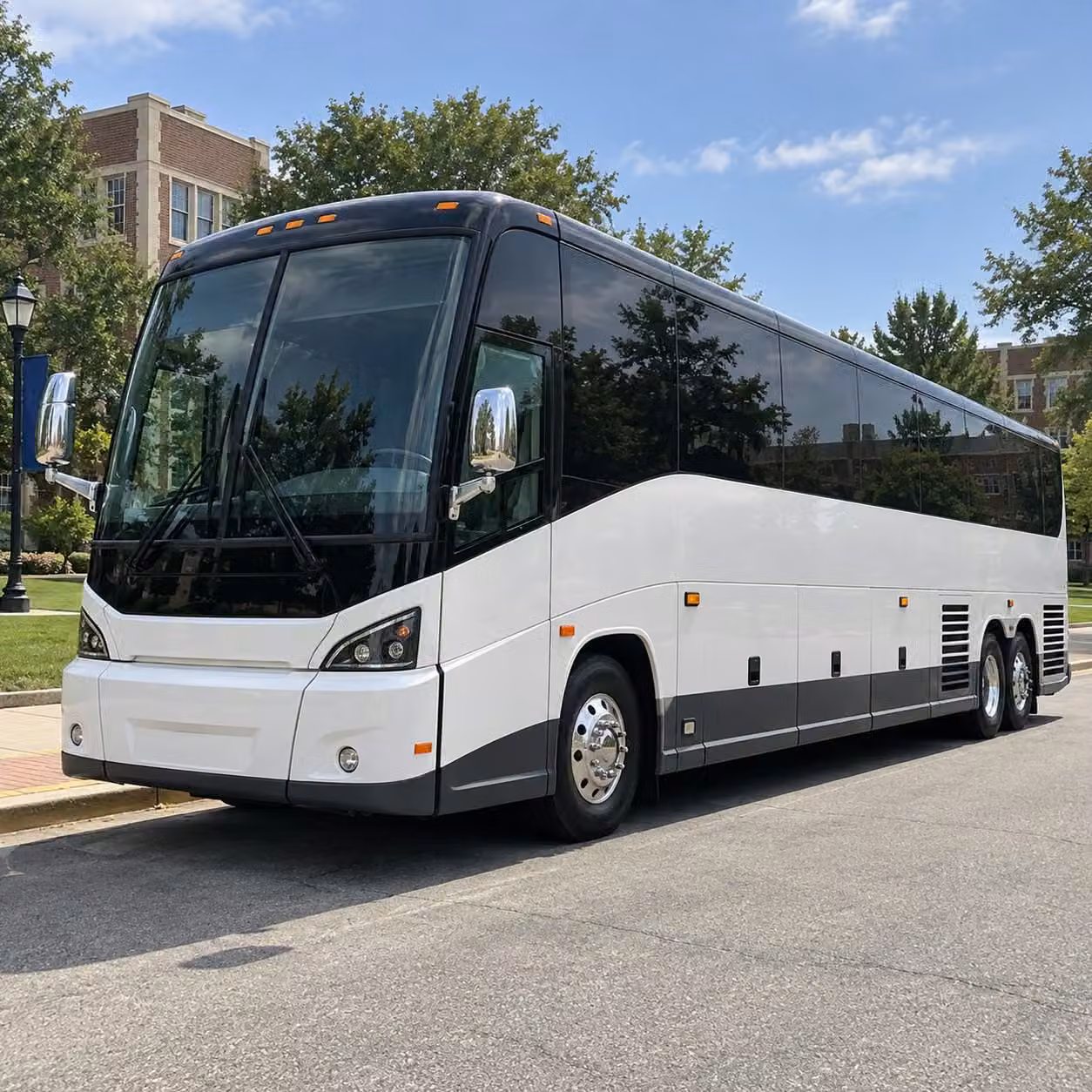 lawton charter bus rental exterior