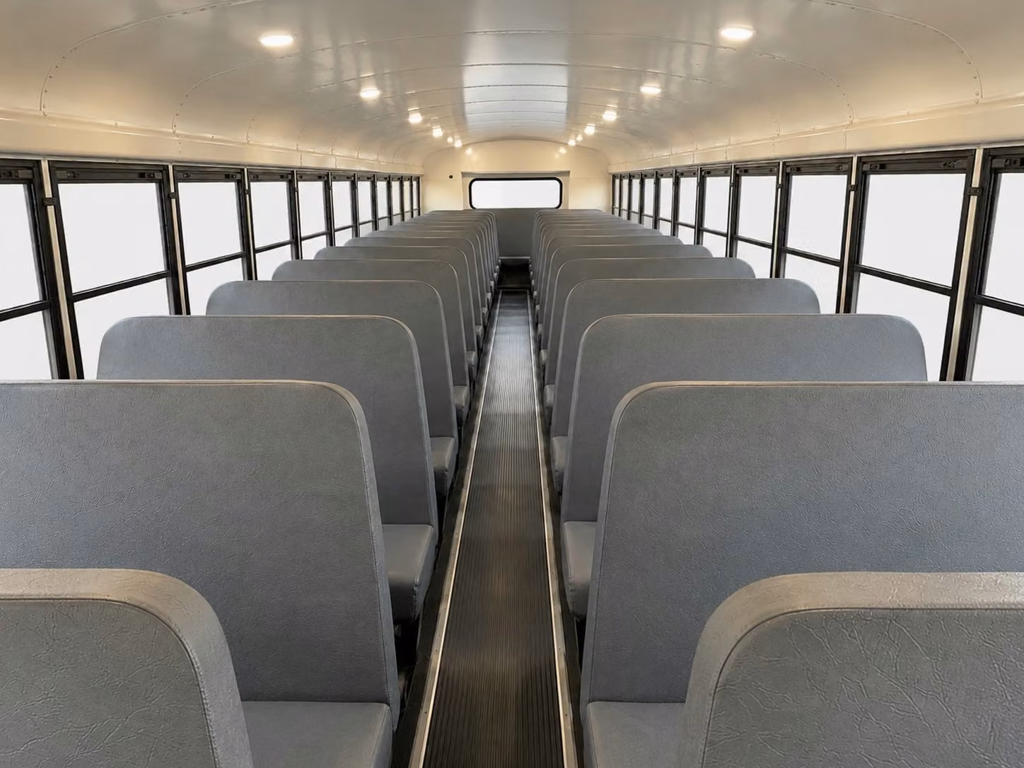 school bus inside