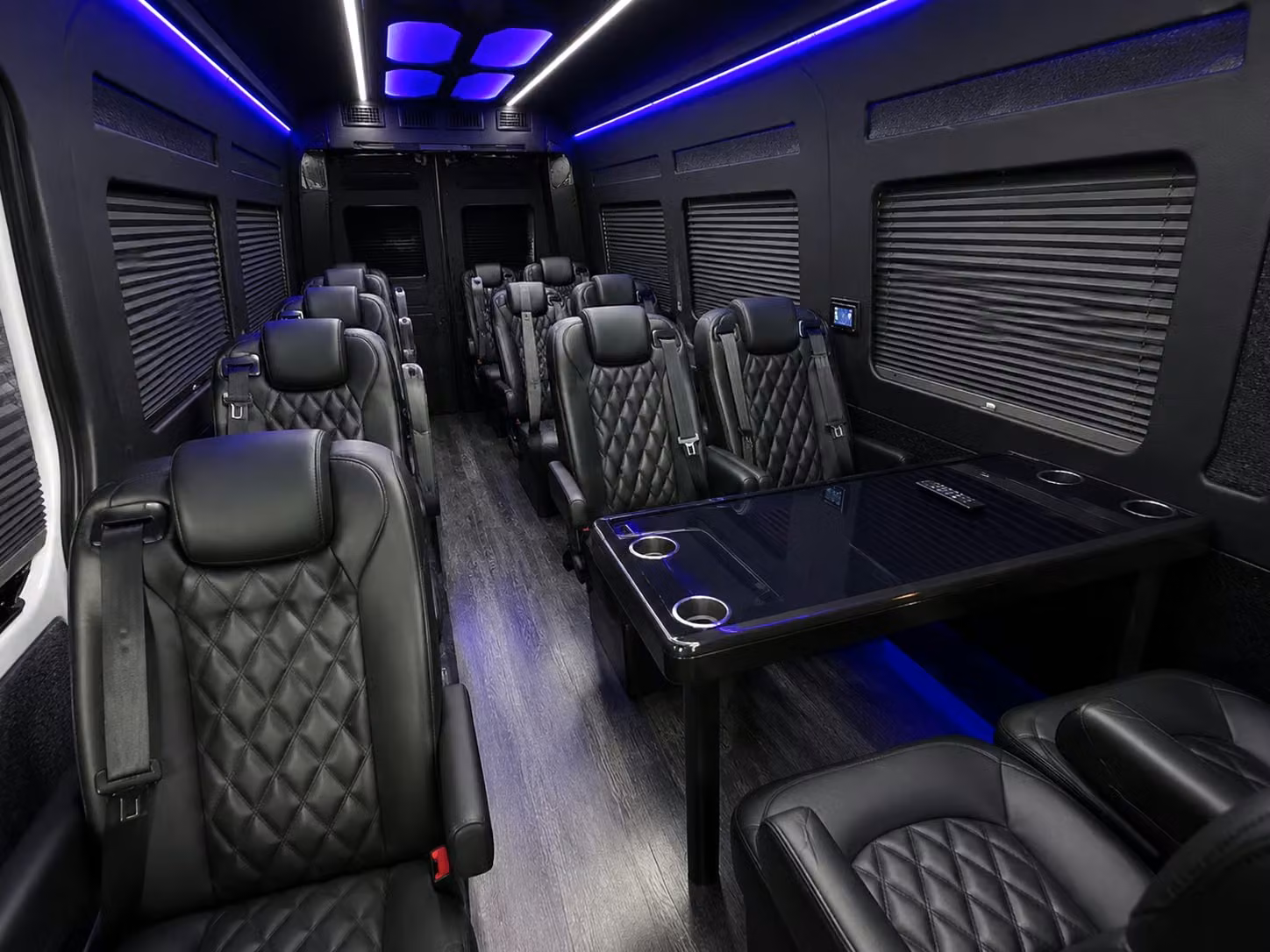 sprinter van with driver inside